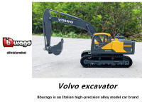 Modelo De Excavadora Volvo Bburago 1:50 En Metal Simulación Alta Para Colección Juguete Para Niños Y Novios Regalo Coche De Aleación Para Colección - details 8