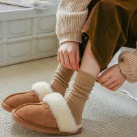 3 Pares De Calcetines De Lana De Cashmere Para Mujer Invierno Gruesos Y Cálidos Negro Blanco Conjunto Japonés Moda Color Sólido - details 2