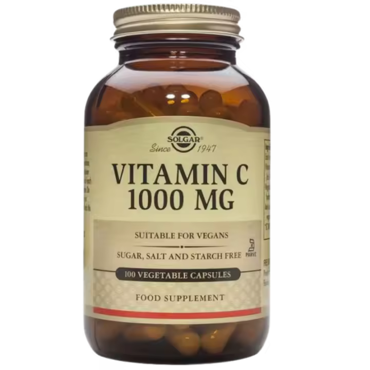 VITAMINA C 100 CAPSULAS 1000 MG    SOLGAR - 1