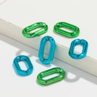30pcs Bolas De Acero Metálico Para Pulseras Collares Y Aretes DIY Forma Oval Tamaño 27x16mm Accesorios De Joyería - details 7