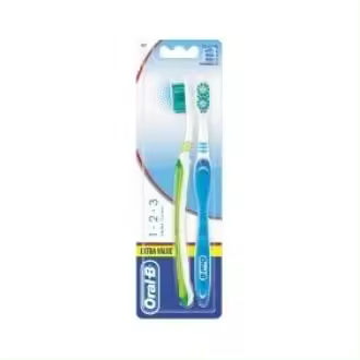 Oral-B Shiny Clean 1-2-3 Cepillo De Dientes 2Uds - 1