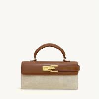 Bolso Bandolera De Cuero Sintético Tejido Keyla Para Mujer Con Correa Ajustable Estilo Bohemio Para Playa Diseñador - details 1