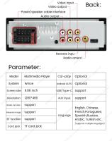 Reproductor Multimedia Para Coche HD Táctil Sistema Inteligente MP5 Android Auto 1-Din Soporte Car-play+AUTO FM Imagen Retrocedida - details 7