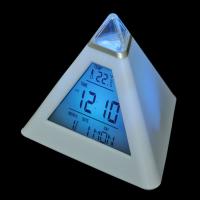 Reloj De Alarma Digital LED Con Termómetro Y Luz Nocturna Para Habitación De Niños Estudiante Despertador Con Forma De Triángulo Tamaño Compacto - details 8
