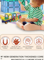 2pcs Juguetes Magnéticos Para Coches Creativos Estimulan El Desarrollo Cerebral Adecuados Para Niños Y Niñas Mayores De 3-8 Años - details 1