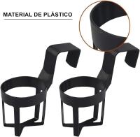 2Pcs Soportes para Botellas para Coche Portavasos de la Botella, Acrilonitrilo butadieno estireno, Color Negro - details 1