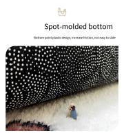 VIKAMA Alfombra De Bano De Imitación De Cashmere Cartoon Absorbente Y Resistente a La Suciedad Para Puerta De Dormitorio Y Vestíbulo - details 10
