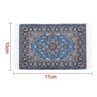 Carpetilla De Muñeca a Escala 1:12 Estilo Turco Miniatura Tejida Alfombra Decorativa Para Casa De Juguetes Accesorios De Muñecas Tamaño 10x17cm 10x15cm - details 0