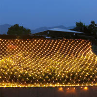 Luz De Red De Malla LED EU Enchufe 220V Guirnalda Para Calle Decoraciones De Navidad Al Aire Libre Boda Fiesta Jardín Bush - details 1