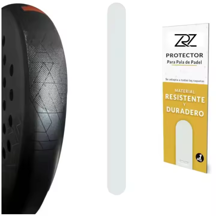 ZRZ Protector de Pala de Padel Transparente - Cinta de Padel - Acabado Rugoso - Mayor Proteccion 35x370mm - 1