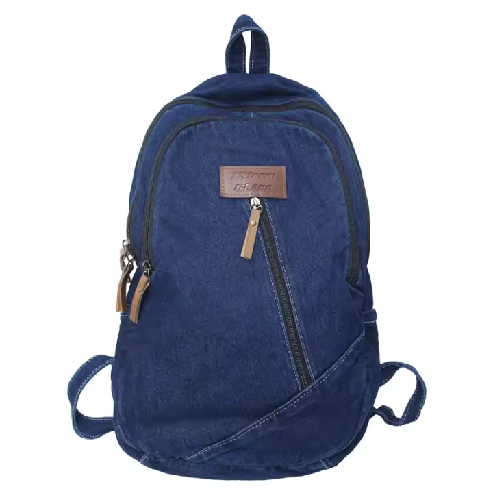 Mochila De tela vaquera Y2K para mujer Mochila deportiva de calidad, Mochila Vintage, Mochila escolar, bolsa de libros para Jeans - 1