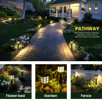 8 Pack Luces Solares Para Jardín Impermeables Decorativas Para Paisaje Patio Camino De Acceso Iluminación De Escenario Solar - details 3