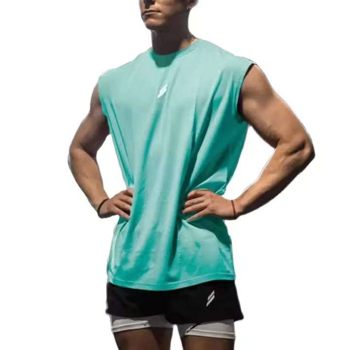 Camiseta De Entrenamiento Sin Mangas Para Hombre Verano Deporte Fitness Transpirable Malla Respirable Secado Rápido Ropa Deportiva - 1