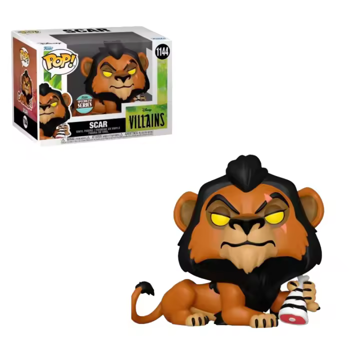 Funko Pop Disney Villanos El Rey Leon Scar Con Pata De Cebra Specialty Series Exclusivo 1144 - Figura Coleccionable - 1