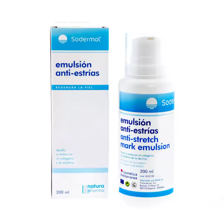 Sodermol Crema Antiestrias para el Embarazo | Previene y Reduce Estrias | Gel con Rosa Mosqueta Postparto - 1