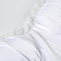 Vestido De Verano Elegante Heyoungirl Con Encaje Y Alzas En Los Hombros Y Aros En Blanco Estilo Princesa A-Line Con Protecciones De Seno Chic Para Vacaciones - details 7