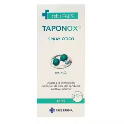 Taponox Spray Otico 45 Ml. Faes Farma - Elimina Tapones de Cera - Hidrógeno - Previene Infecciones - 1
