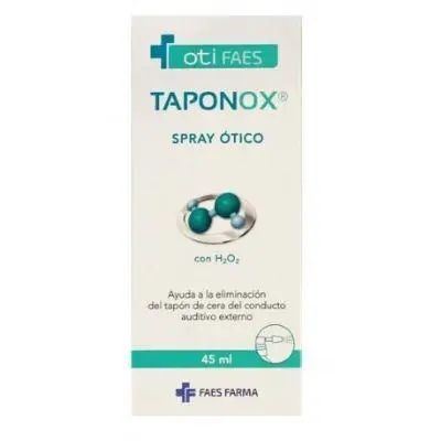 Taponox Spray Otico 45 Ml. Faes Farma - Elimina Tapones de Cera - Hidrógeno - Previene Infecciones - 1