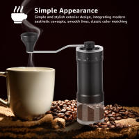 Molino De Café Manual Con Manillar Desmontable Y Cepillo De Limpieza Acero Inoxidable Ajustable En Gruesura Para Granos De Café - details 2