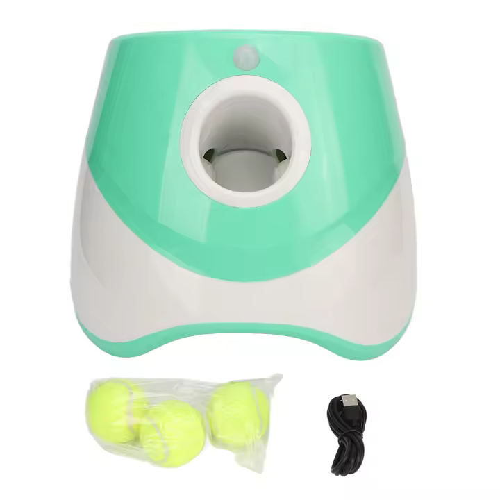 Lanzador De Bolas Automático Para Perros Interactivo 3 Modos Gran Distancia Recargable Material Plástico Juguete Para Interior - 1