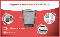 Banner - Papelera malla metalica
