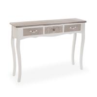 VERSA -  Mesa de entrada tropical , en madera con 3 cajones y unas medidas de 109x30x79 cm - details 0