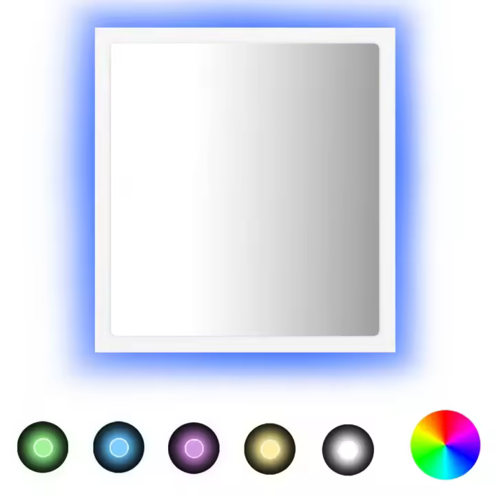 ¿Espejo de BA? O LED acrílico Blanco 40x8,5x37 cm - 1
