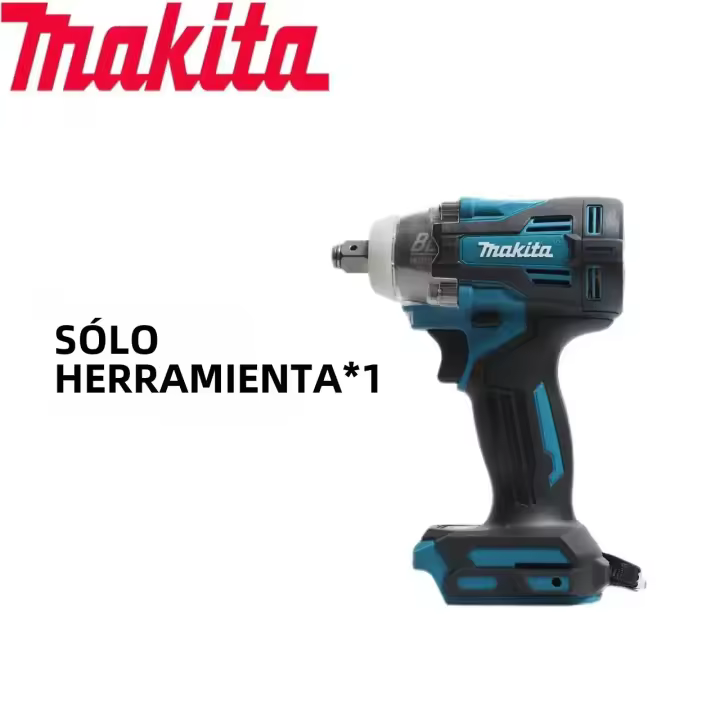Llave De Impacto Eléctrica Sin Cable Makita Con Gran Torque Para Reparación De Autos Y Talleres De Carpintería Herramienta Eléctrica Tw004g - 1