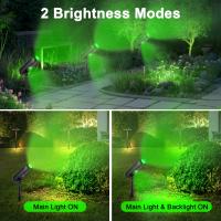 4PCS Luz Solar LED Exterior IP65 Verde Para Jardín Luz De Pared Solar Luces De Spotlight Solar Para Árboles Camino Jardín - details 16