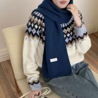 Bufanda Clásica Elegante Para Mujer Invierno Suave Térmica Versátil Coreana Pareja Estudiante Tejida Cálida Femenina Chaqueta Hombre - details 18