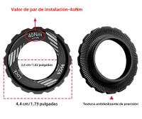 VXM Freno De Disco Para Bicicleta De Carretera Y MTB Pads De Bloque Central Lijado De Aluminio Ligero 140mm 160mm Piezas - details 9