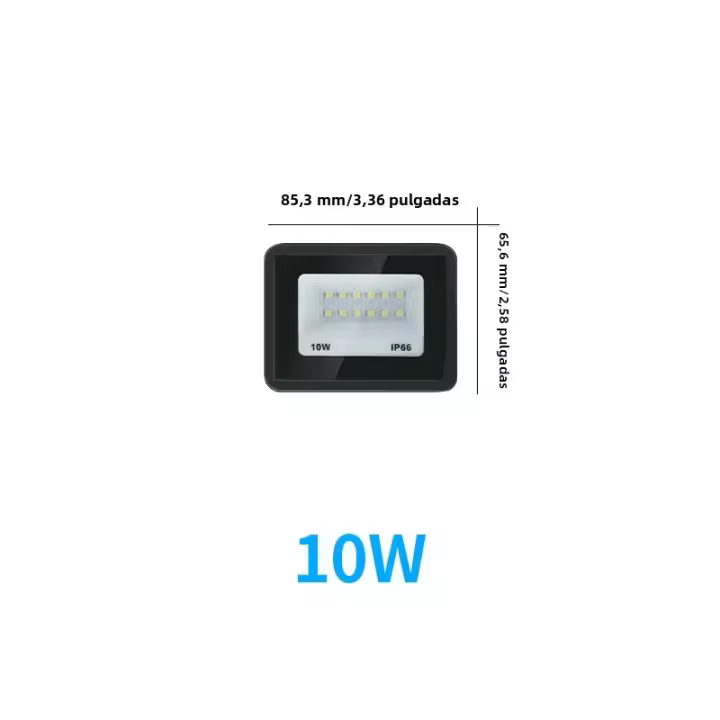Lámpara De Pared Exterior LED Para Jardín Proyector De Luz De Inundación Reflector IP66 Aluminio 10W 20W 30W 50W 100W Para Calle - 1