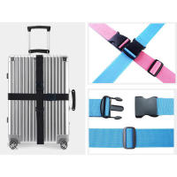 Correa De Viaje Ajustable De Nylon Para Maleta Con Hebilla De Cinturón De Equipaje 2 Piezas Accesorio De Viaje Para Empaquetar - details 12