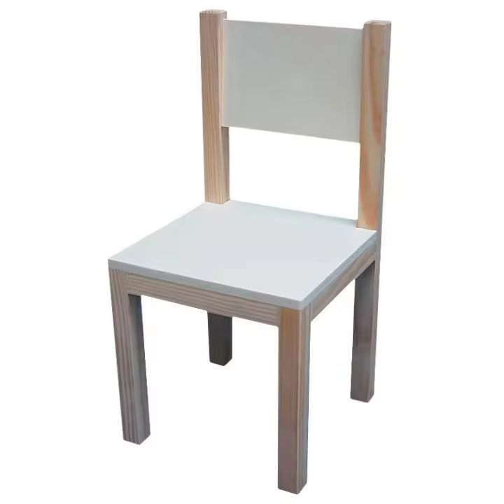 Greca Silla Infantil Madera Crudo Pintar Decorar Chopo Pino 31x31x60cm - 1