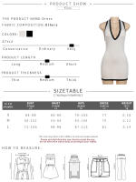 Vestido Halter Para Mujer Kliou Clásico Panelado Ajustado Sin Espalda V-cuello Veraniego Ropa De Calle Delgado Streetwear - details 0