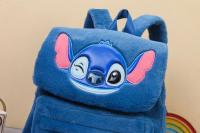 Nueva Mochila De Peluche Disney Japón Azul Con Stitch Divertido Gran Capacidad Estudiante Para Niños Bag De Jardín De Infancia Regalo Para Niños - details 6