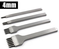 Herramienta De Perforación Para Cuero Con Espaciado De 3/4/5/6mm Herramientas De Costura Y Perforación DIY De Metal Prong 1/2/4/6 - details 3