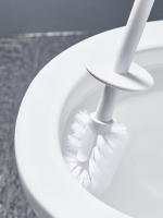 Cepillo De Inodoro Grande Y Engrosado Con Mango Largo Y Base Anti-Derrame Para Baño Accesorios De Limpieza Herramienta Para El Hogar - details 4