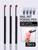 Juego De Pinceles Para Uñas Con Gradiente Para Manicura Y Pintura De Esmalte UV Gel Herramientas De Arte De Pincel De Madera Para Dibujar - details 0