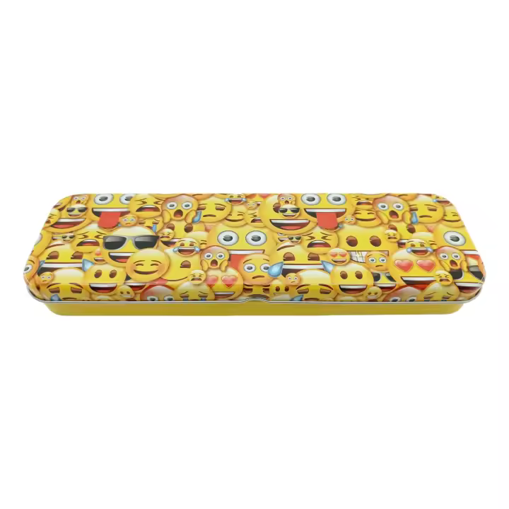 Cajita Estuche Emoji de Chapa – Diseño Divertido, Compacta, 21x6,5 cm - 1