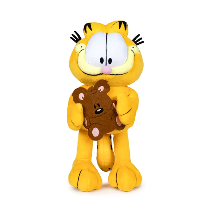 Peluche Garfield con osito de peluche 33cm, 760024172, Play by play, licencia oficial - 1