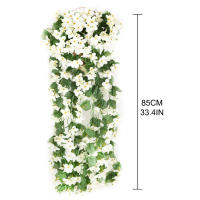 1PC Busto De Flores Artificiales Enredaderas 33.5 Pulgadas/85cm Decoración De Jardín Plantas Artificiales Colgantes Para Fiesta - details 2