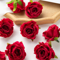 5/10Pcs Rosas De Seda Artificiales Para Boda Decoración De Navidad En Caja De Caramelos Arreglo Floral Para Fiesta Y Jardín - details 15