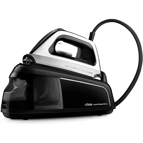 Centro de Planchado 2400W 220gr Ufesa Luxe Steam Glide Negro y Blanco - 1
