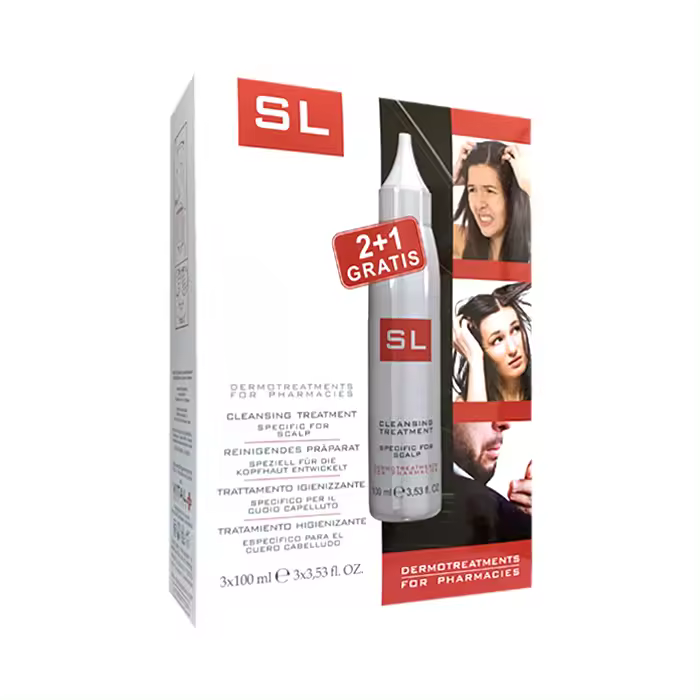 Vital Plus Active SL Champú Pack 3x100ml - Tratamiento Higienizante Cuero Cabelludo - Principios Activos - Calidad Premium - 1