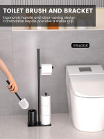 Cepillo De Inodoro Para Baño Con Caja De Algodón Mojado Y Soporte De Papel De Arroz Integrado Antihumedad Material De Hierro Y Plástico - details 10