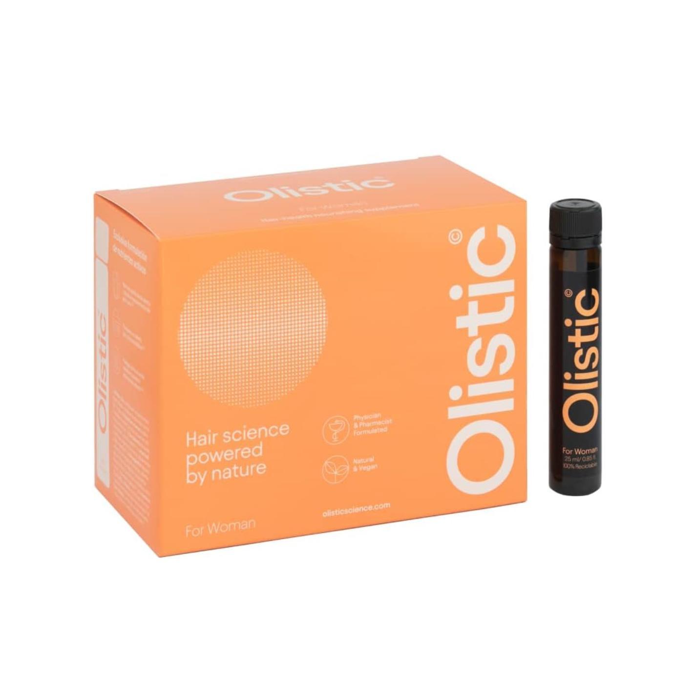 Olistic para Mujer, 28 Frascos de 25 ml Suplemento Alimenticio con Vitaminas, Minerales y Plantas para Bienestar Femenino