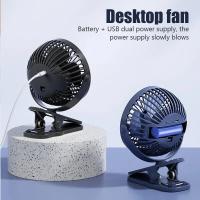 GAIATOP-ventilador de Clip portátil, Mini ventilador de escritorio recargable Silencioso de 3 velocidades, rotación de 360 °, ventilador de refrigeración Personal adecuado para cochecitos - details 3