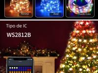 Luces LED Bluetooth WS2812B Dreamcolor RGBIC Addressable Para Fiesta Navidad Boda Decoración Guirnalda USB 5V Impermeable IP65 - details 7