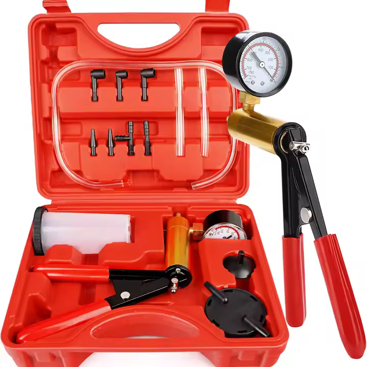 Kit De Prueba De Frenos 2 En 1 Con Bomba De Vacío Y Sistema De Enjuague Para Automóviles Con Estuche Protegido Herramienta Manual Para Frenos Y Embrague - 1